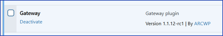 Gateway plugin installed.